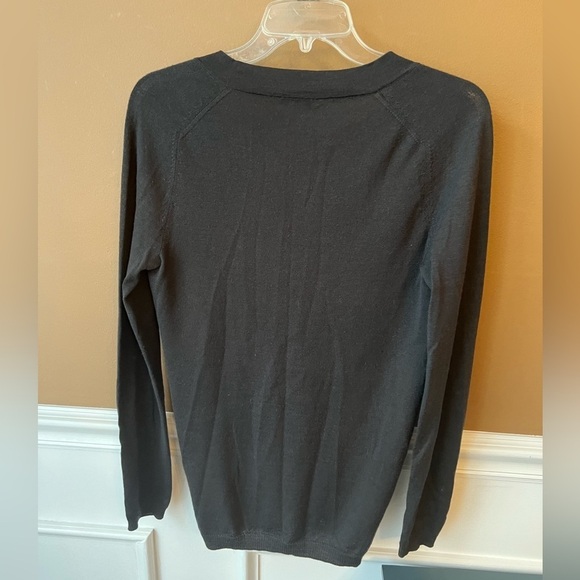 J. Crew Women’s Black Merino Wool Cardigan Sweater Size Small - Picture 2 of 4